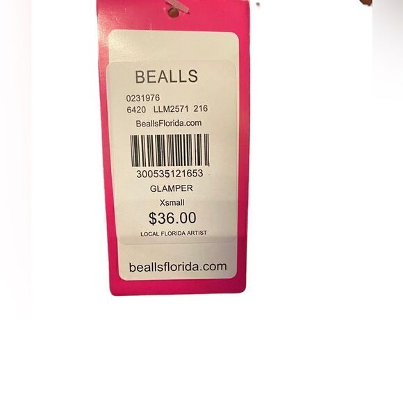 Leoma Lovegrove NWT XS Pink Florida Glamper Camper V-Neck Short Sleeve T-Shirt - Picture 4 of 4